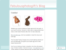 Tablet Screenshot of fabulousphotogift.wordpress.com