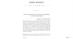 Desktop Screenshot of annierooneyy.wordpress.com