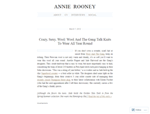 Tablet Screenshot of annierooneyy.wordpress.com