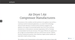 Desktop Screenshot of airdryers.wordpress.com