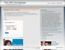 Tablet Screenshot of draaudio.wordpress.com