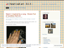 Tablet Screenshot of iheartnailart.wordpress.com