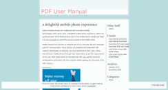 Desktop Screenshot of pdfusermanual.wordpress.com