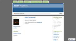 Desktop Screenshot of designfail.wordpress.com