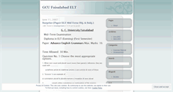 Desktop Screenshot of gcuelt.wordpress.com