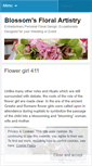 Mobile Screenshot of blossomsfloralartistry.wordpress.com