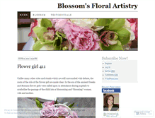 Tablet Screenshot of blossomsfloralartistry.wordpress.com