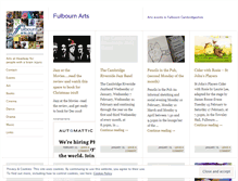Tablet Screenshot of fulbournarts.wordpress.com
