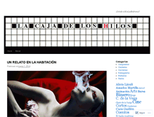 Tablet Screenshot of cajadeloshilos.wordpress.com