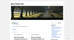 Desktop Screenshot of bestbassguitar.wordpress.com