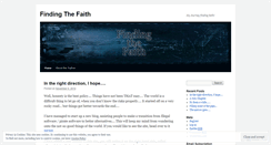 Desktop Screenshot of findingthefaith.wordpress.com