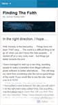 Mobile Screenshot of findingthefaith.wordpress.com