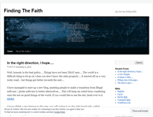 Tablet Screenshot of findingthefaith.wordpress.com