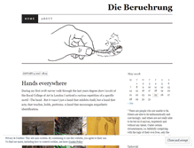 Tablet Screenshot of dieberuehrung.wordpress.com