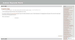 Desktop Screenshot of andrewreynolds.wordpress.com