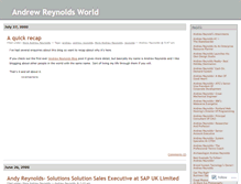 Tablet Screenshot of andrewreynolds.wordpress.com