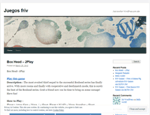 Tablet Screenshot of juegos2friv.wordpress.com