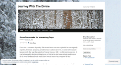 Desktop Screenshot of journeywiththedivine.wordpress.com