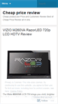 Mobile Screenshot of cheappricereview.wordpress.com