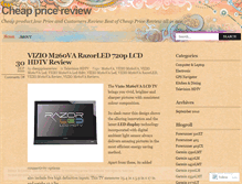 Tablet Screenshot of cheappricereview.wordpress.com