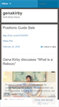 Mobile Screenshot of genakirby.wordpress.com