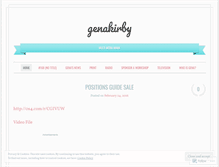 Tablet Screenshot of genakirby.wordpress.com