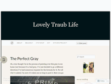 Tablet Screenshot of lovelytraublife.wordpress.com