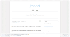 Desktop Screenshot of javanol.wordpress.com