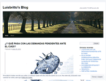 Tablet Screenshot of luisbritto.wordpress.com