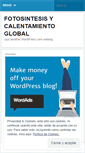 Mobile Screenshot of fotosintesiscalentamientoglobal.wordpress.com