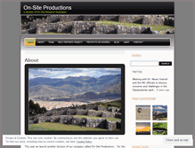 Tablet Screenshot of onsiteproductions.wordpress.com