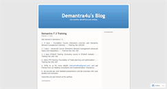 Desktop Screenshot of demantra4u.wordpress.com