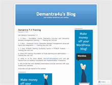 Tablet Screenshot of demantra4u.wordpress.com