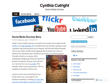 Tablet Screenshot of cynthiacutright.wordpress.com