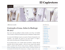 Tablet Screenshot of elcapirotero.wordpress.com