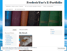 Tablet Screenshot of fredericyue.wordpress.com