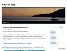 Tablet Screenshot of mikosh.wordpress.com