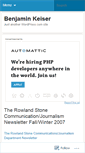Mobile Screenshot of benkeiserportfolio.wordpress.com