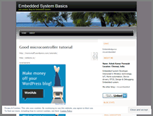 Tablet Screenshot of embeddedbasics.wordpress.com