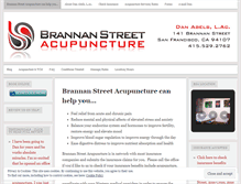Tablet Screenshot of brannanstreetacupuncture.wordpress.com
