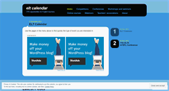 Desktop Screenshot of eltcalendar.wordpress.com
