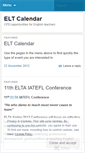 Mobile Screenshot of eltcalendar.wordpress.com