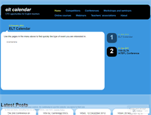 Tablet Screenshot of eltcalendar.wordpress.com