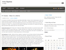 Tablet Screenshot of andreabaptista.wordpress.com