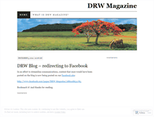 Tablet Screenshot of drwmag.wordpress.com