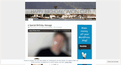Desktop Screenshot of happybirthdaysimonclift.wordpress.com