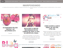 Tablet Screenshot of mariposeando.wordpress.com