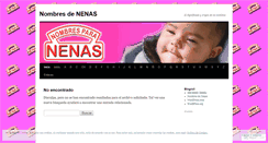 Desktop Screenshot of nombresdenenas.wordpress.com