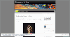 Desktop Screenshot of discourseincsharpminor.wordpress.com