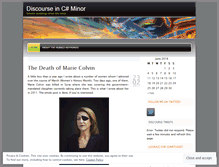 Tablet Screenshot of discourseincsharpminor.wordpress.com